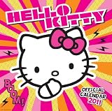 HELLO KITTY OFFICIAL 2011 CALENDAR + FREE HELLO KITTY FRIDGE MAGNET