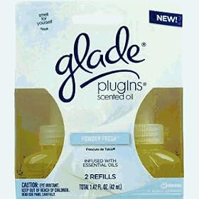 Glade Plug-In Scented Oil Refill, Powder Fresh 2 ea