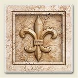 Fleur De Lis, Set of 4 Absorbent Ceramic Coasters