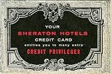 Sheraton Hotels Credit Card Advertising Premium (1957)