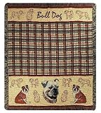 Bulldog Tapestry Throw Blanket