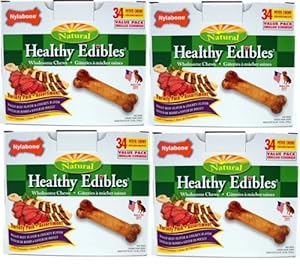 Nylabone Roast Beef /Chicken Variety 136ct Pantry Pack Petite (4x34ct)