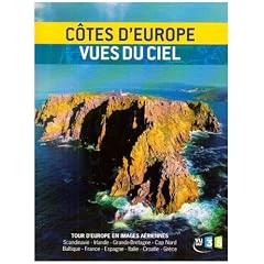 Tour d'europe du littoral vu du ciel