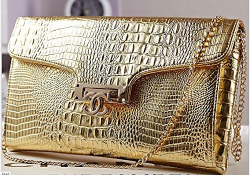 Come Home Love® Women lady Envelope Clutch Shoulder Chain Evening Handbag Tote Bag Purse