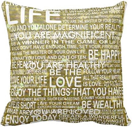 Golden Life Customized Positivity Pillow Case