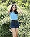 Zity Lady Women Retro Girl High Waisted Oversize Crimping Boyfriend Jeans Shorts Pant