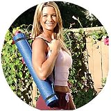 Cap Barbell 1/8 Yoga Mat w/ Carrying Strap (Dark Blue)