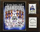 NFL New York Giants Super Bowl XLVI Champions Plaque