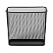 Rubbermaid Commercial FGWMB30RBK Concept Collection Steel Mesh Open-Top Waste Basket, 7.5-Gallon, Black