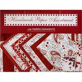 Shizen Handmade Paper Assortment- Red/White/Silver/Gold