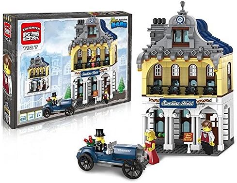 Enlighten Building Block City Series Sunshine Hotel 1127 628pcs 4dolls