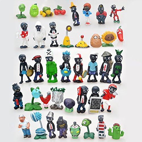 Plants vs Zombies PVC Action Figures 2.5-6.5cm PVZ 40pcs/set Collection Figures Toys