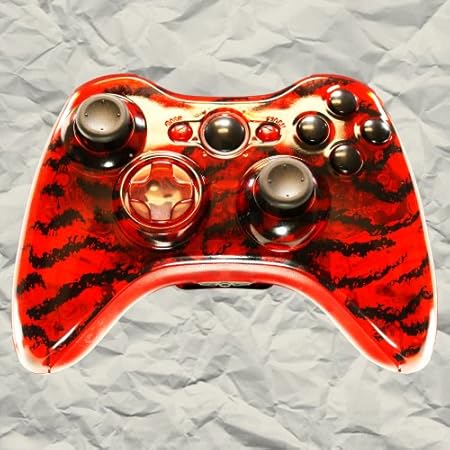 Clear Red Tiger Stripe Controller Mod Kit