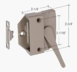CRL Bronze Left Hand Low Profile Sash Lock - Andersen Windows