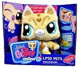 Littlest Pet Shop Online LPSO Pets Series 8 Inch Tall Plush Figure with Code to Unlock the Virtual World and Online Community - Golden Color KITTY CAT