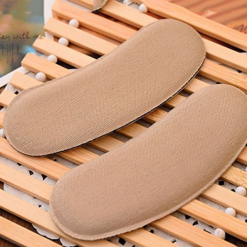 ZGY 10 Pair Self Adhesive Strong Sticky Fabric Shoe Back Heel Inserts Insoles Protector Pads Cushion Grips