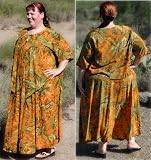 Lattice Back Sundress and Jacket in Earth