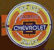Chevrolet Parts Neon Sign