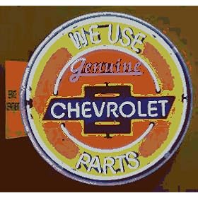 Chevrolet Parts Neon Sign
