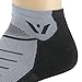 Swiftwick- VIBE ZERO Trail & Road Running Socks, No-Show (Gray, Large)