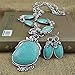 O.RIYA Hollow Tibetan Sliver Green Rimous Oval Turquoise Bib Collar Earrings Necklace Jewelry Set Women