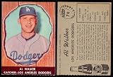 1958 Hires Root Beer Regular (Baseball) Card# 74 Al Walker of the Los Angeles Dodgers ExMt Condition