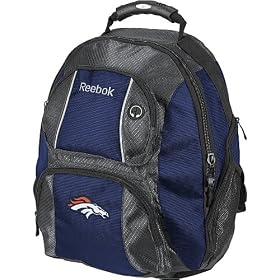 Reebok Denver Broncos Backpack with Laptop Compartment