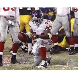 Steiner Sports NFL Ahmad Bradshaw Close Up TD Celebration Vs Packers Autographed 8-by-10-Inch Photograph