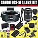 Canon EF-M Lens Adapter Kit for Canon EF / EF-S Lenses with Canon EF-S 55-250mm f/4.0-5.6 IS Telephoto Zoom Lens + TWO LP-E12 Replacement Lithium Ion Battery + External Rapid Charger + 32GB SDHC Class 10 Memory Card + 58mm Wide Angle / Telephoto Lens + 58mm 3pc Filter Kit + 58mm Macro Close Up Kit + Mini HDMI Cable + Full Size Tripod + SDHC Card USB Reader + Memory Card Wallet + Deluxe Starter Kit Canon EOS M Mount Adapter Kit