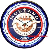 NEON Light 16Official Ford Mustang NEON Wall Clock