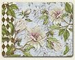 Large Cutting Board ~ Mocha Magnolia ~ made of tempered glass ~ code 039