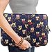 Kamor 15 15.4 inch MacBook Pro Canvas Fabric Laptop Sleeve With Extra MacBook Charger case Bohemian Style (Owl Blue) Case Cover Shell Superior Protection Laptop Sleeve Case Bag