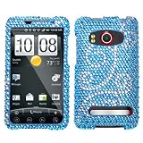 61f4uWtRVYL. SL160  Blue Flourish Crystal Bling Diamonds Protector Case for HTC EVO 4G Sprint