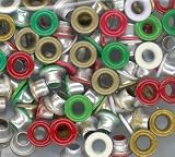 EyeLets Etc 1/8 Inch Round Top Painted Eyelets Seasonal Color Assortment, Pack of 100 EyeLets Etc 1/8 Inch Round Top Painted Eyelets Seasonal Color Assortment, Pack of 100