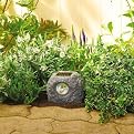 Solar Rock Light With Dual Amber LED