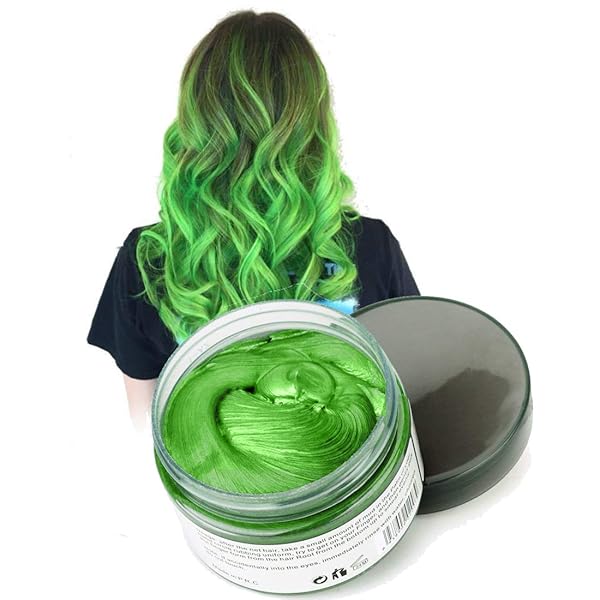 Mofajang Hair Coloring Dye Wax Green Instant Hair Wax Temporary