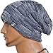 Cool Men Roll Knit Beanie Rectangular Winter Skullcap Top Hat B816 (B5816-Navy(Warmer))