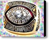 1982 Redskins Super Bowl Ring Canvas Print / Canvas Art - Artist Paul Van Scott