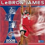 LeBron James 2008 Wall Calendar book cover
