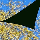 BlueDot Trading Triangle Shade Sail Breathable Mesh, 16.5 by 16.5 by 16.5-Inch, Green