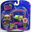 Littlest Pet Shop Assortment 'A' Series 4 Collectible Figure Kangaroo and Turtle with Finish Line