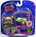 Littlest Pet Shop Assortment 'A' Series 4 Collectible Figure Kangaroo and Turtle with Finish Line