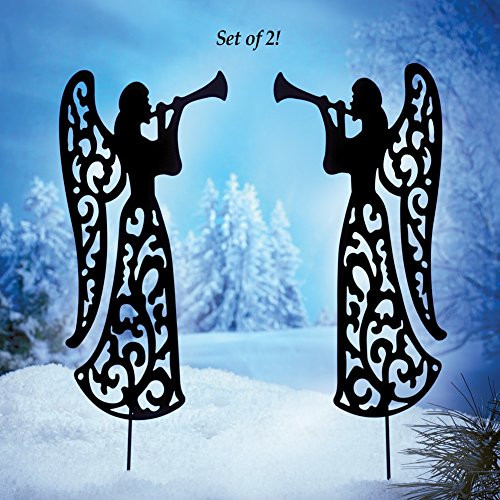 Angel Shadow Garden Stakes - Set of 2