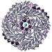 Amethyst Purple Flower Swarovski Crystal Antique Style Pin Brooch and Pendant Wedding Brooch Pins