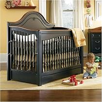 Ma Marie Built to Grow Crib - Antique Black