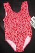 Girls 1 PC U-Back Red/White Ditsy