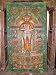 Handcarved Sun God Door Wall Panel with Beautiful Patina and Intricate Detailing 84"