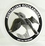 2011 AUSTRALIAN KOOKABURRA 1 OZ FINE SILVER COIN in CAPSULE