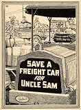 1918 Ad Packard Truck Save Uncle Sam a Freight Car WWI - Original Print Ad