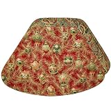 Paisleys and Ornaments Holiday Wedge-Shaped Placemat for Round Tables